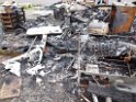 Wohnwagen ausgebrannt Koeln Muelheim Muelheimer Ring Piccoloministr P046